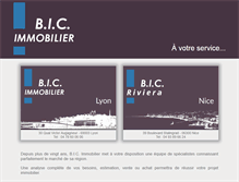 Tablet Screenshot of bic-immo.com